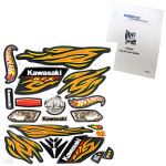 Power Wheels W4716 Kawasaki Hot Wheels KFX Decal Sheet #W4716-0321 Bundled With Use & Care Guide