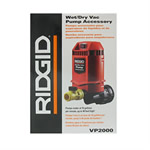 Ridgid VP2000 Wet Dry Vac Pump Accessory